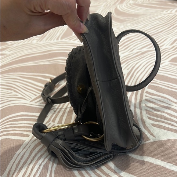 See By Chloe Gray Crossbody Bag with Scalloped Flap - Picture 7 of 8